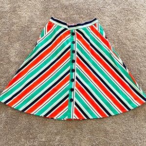Striped ModCloth A-Line Skirt (w/pockets!)